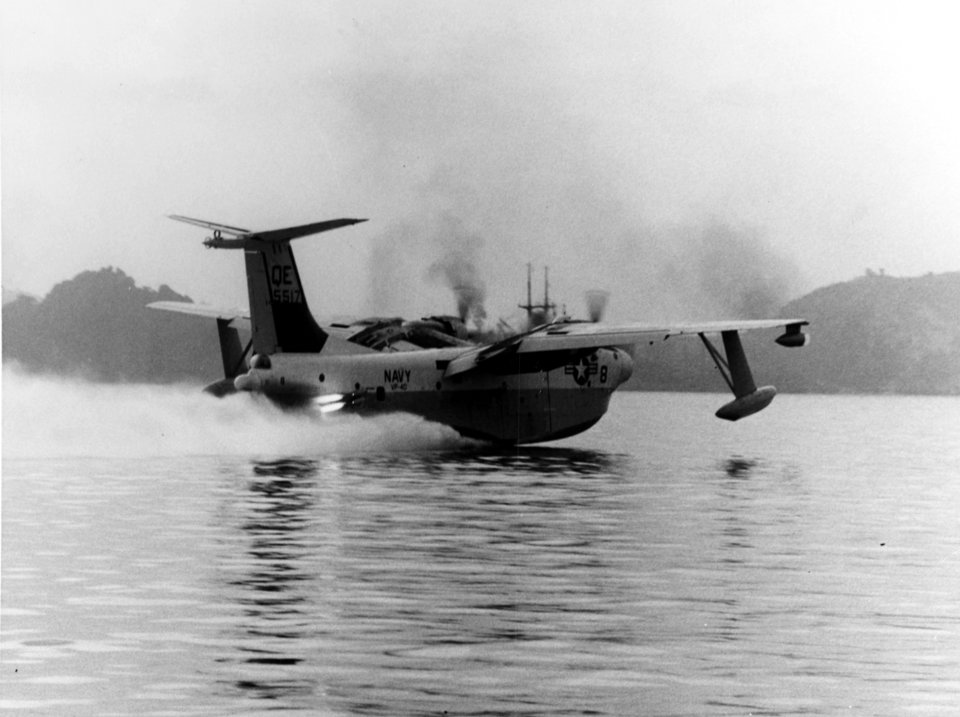 SP-5B Marlin of VP-40 takes off from Can Ranh Bay in April 1967