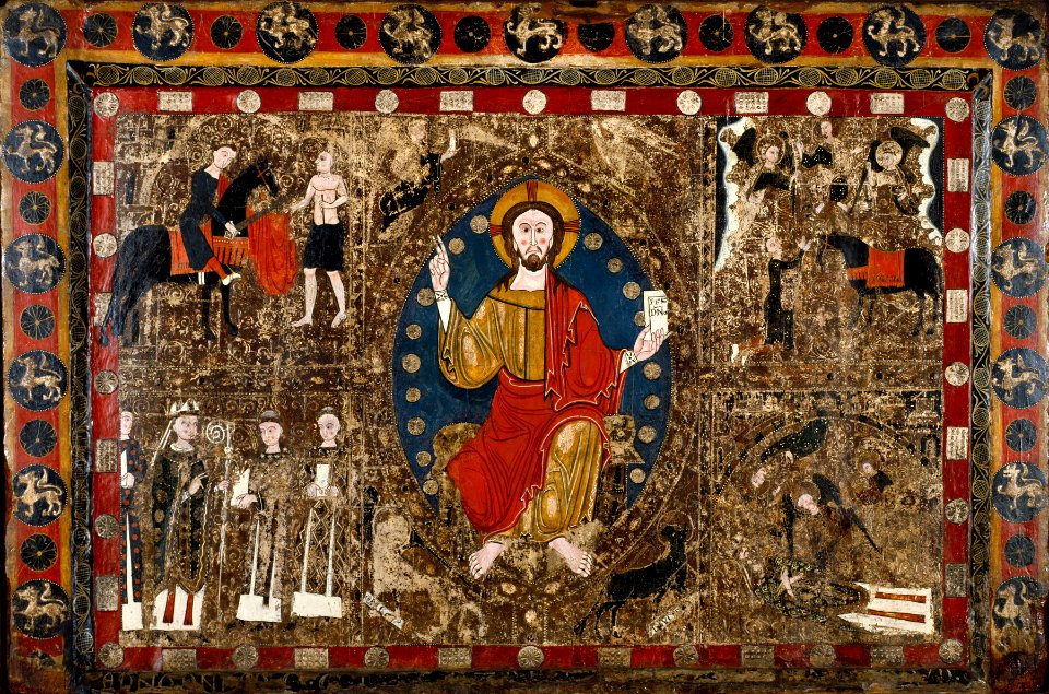 Spanish - Altar Frontal with Christ in Majesty and the Life of Saint Martin - Walters 371188