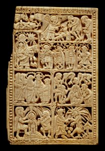 Spanish - Book-Cover Plaque with Scenes of the Life of Christ - Walters 7150