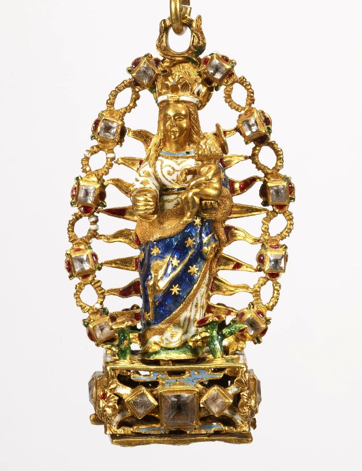Spanish - Reliquary Pendant with the Virgin and Child in Glory - Walters 44271