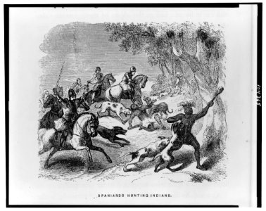 Spaniards hunting Indians LCCN91789752