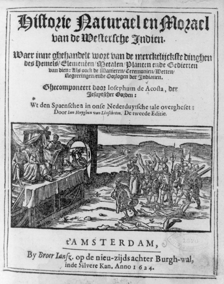Spanish conquistadors before throne of Indian king - full title page LCCN2004668539