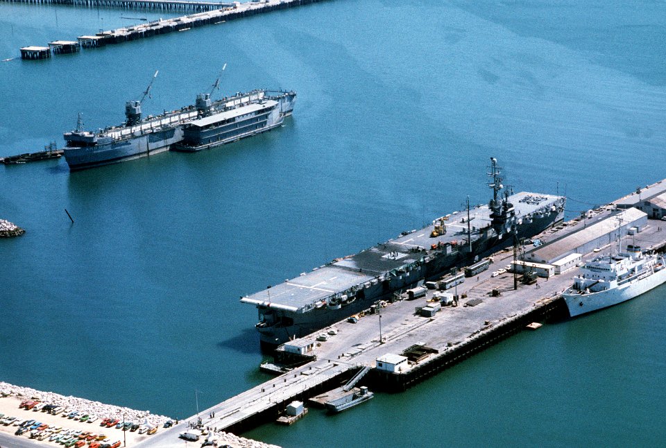 Spanish carrier Dedalo at Naval Station Rota 1976