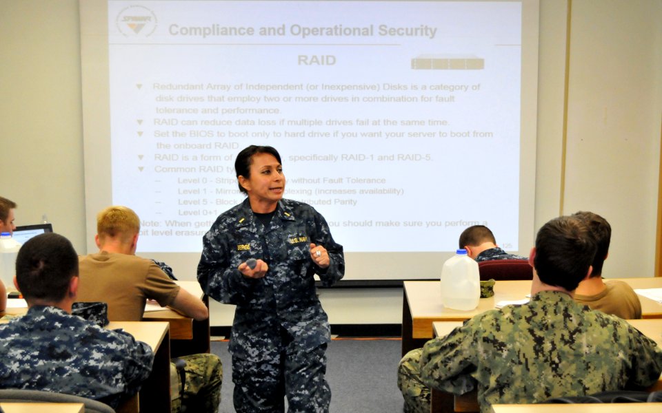 SPAWAR teaches ITs for Security Plus certification 130820-N-UN340-008
