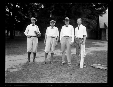 Speaker Gillette, the only member of the House entered in the golf match with newspaper men, made highest score 86. The Senators won every match and also a chicken dinner to be given by the LCCN2016891508