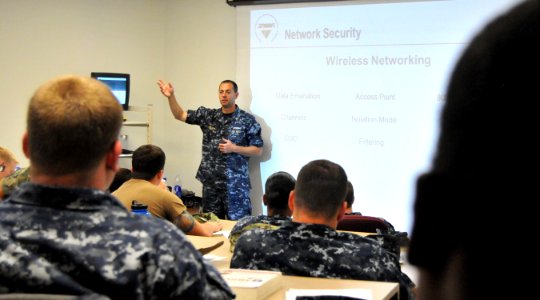 SPAWAR teaches ITs for Security Plus certification 130820-N-UN340-003
