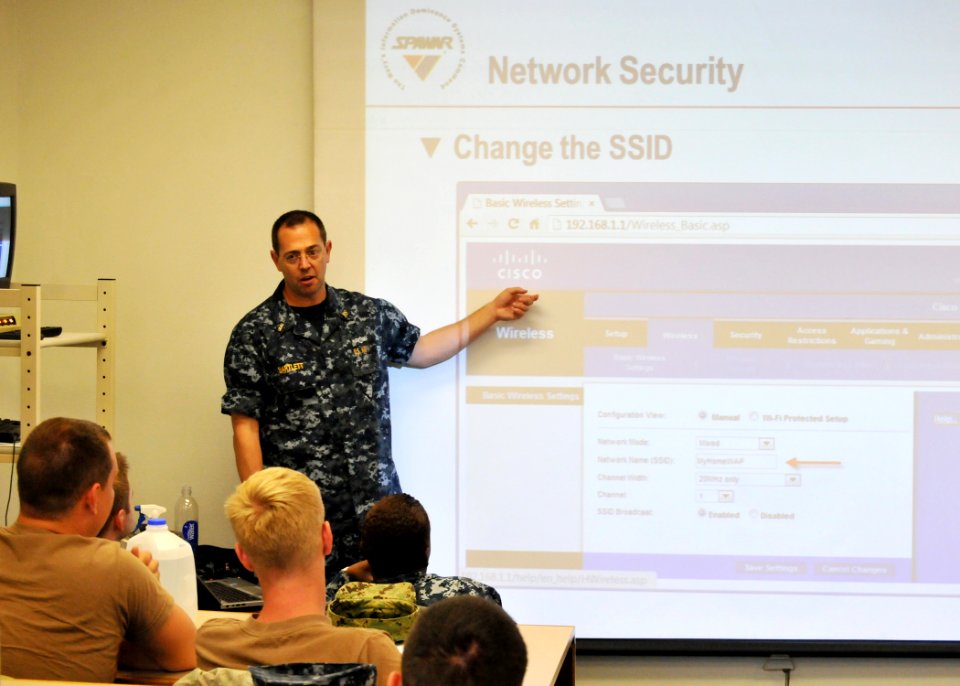 SPAWAR teaches ITs for Security Plus certification 130820-N-UN340-005