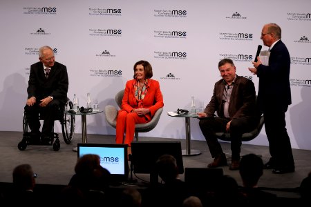 Speaker of the United States House of Representatives Nancy Pelosi takes part in the panel on Defending the West (49556464613)