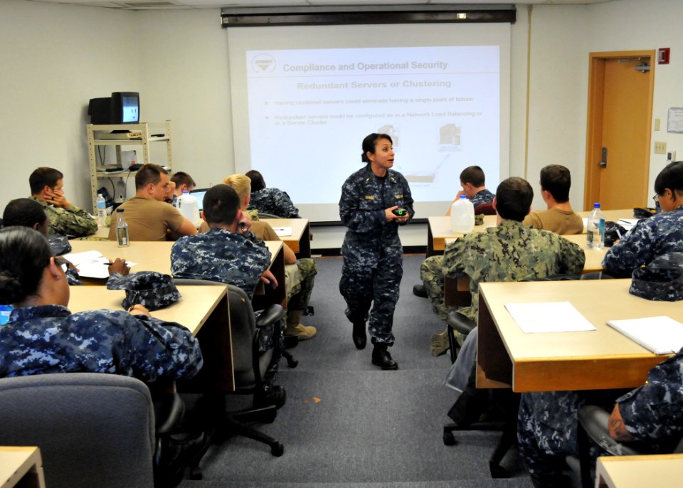 SPAWAR teaches ITs for Security Plus certification 130820-N-UN340-011