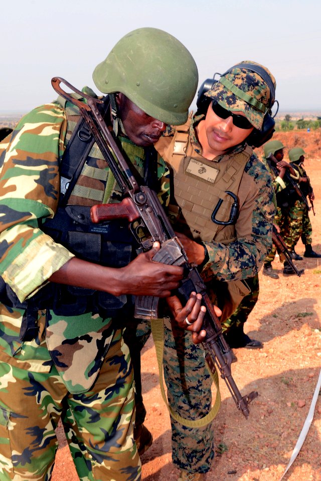 Special-Purpose Marine Air-Ground Task Force Africa 13 in Mudubugu, Burundi. 130822-N-IZ662-429