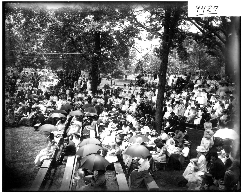 Spectators at Miami University Centennial Celebration 1909 (3194655753)