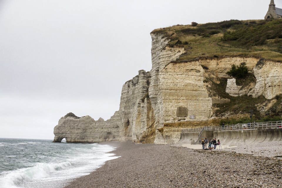 Rock cliff white cliffs photo