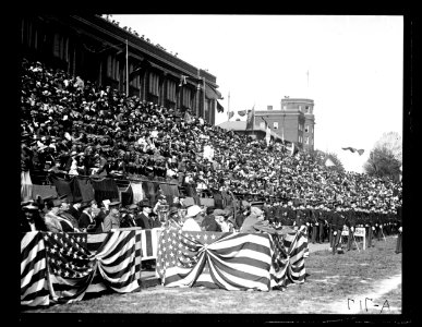 Spectators in bleachers LCCN2016863136