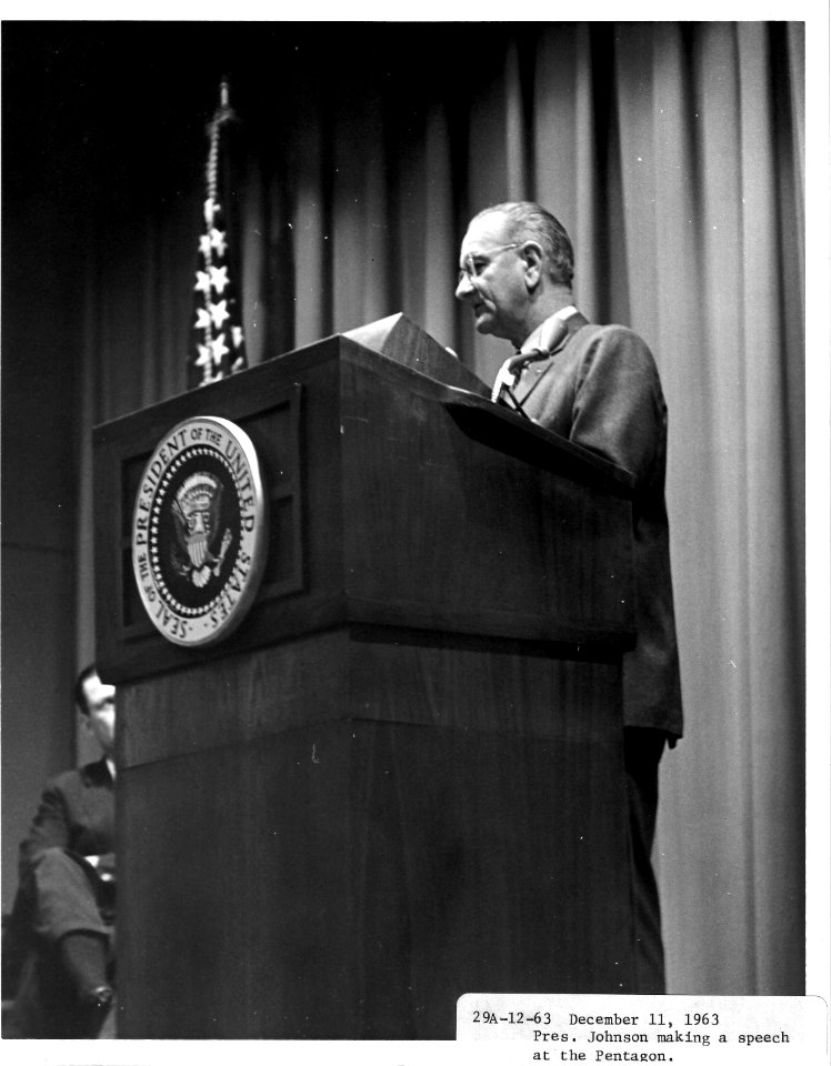 Speech at the Pentagon by President Johnson