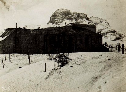 Sperre Plätzwiese und Hohe Gaisl, 9.1.1916. (BildID 15582842)
