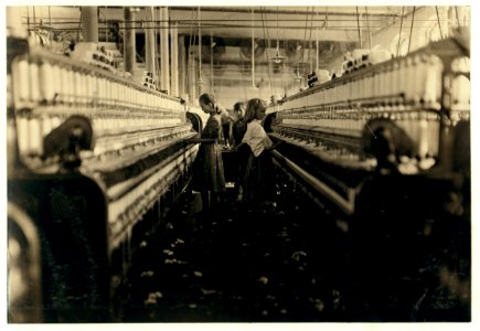 Spinners & doffers in Mollahan Mills, Newberry, S.C. Many others as small. Dec. 3-08. Sara R. Hine, Witness. LOC nclc.05384