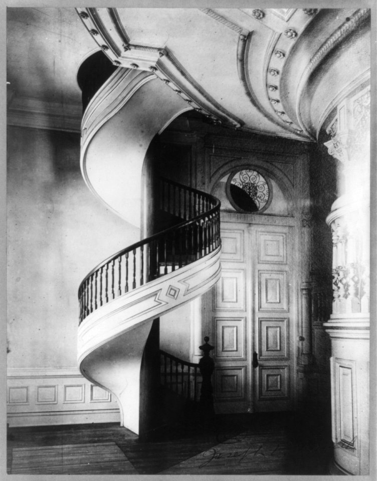 Spiral staircase, Mormon Temple, Salt Lake City, Utah LCCN2003662198