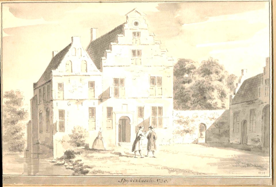 Spijkerbosch omstreeks 1730 Abraham de Haen naar Cornelis Pronk