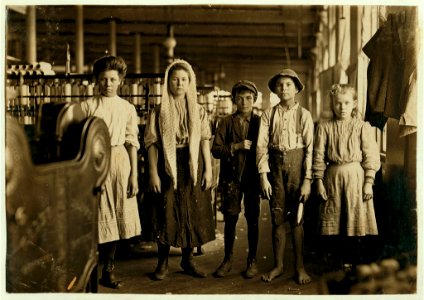 Spinners and doffers, Lancaster Cotton Mills, S.C. Dozens of them in this mill. LOC nclc.01441 photo