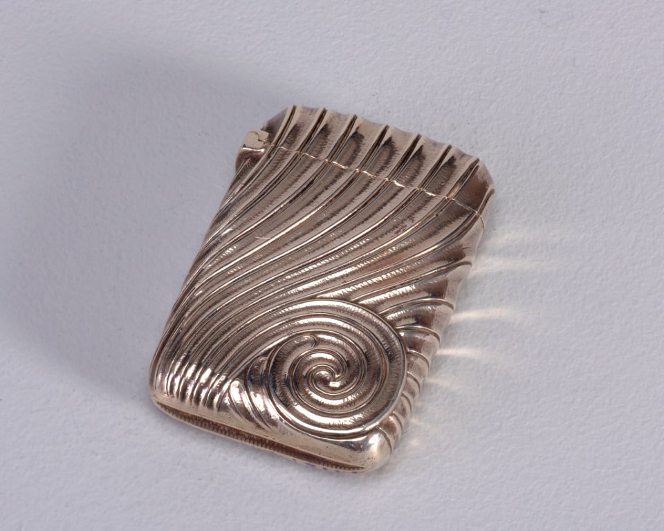 Spiral Motif Matchsafe, copyrighted 1888 (CH 18493775)