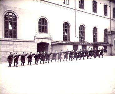 Spjutkastning Gymnastiska Centralinstitutet Stockholm ca 1900