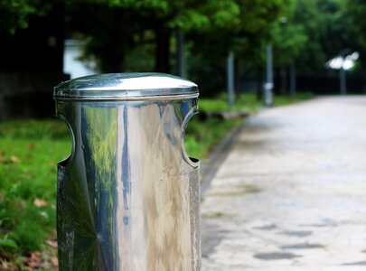 Trash can clean photo