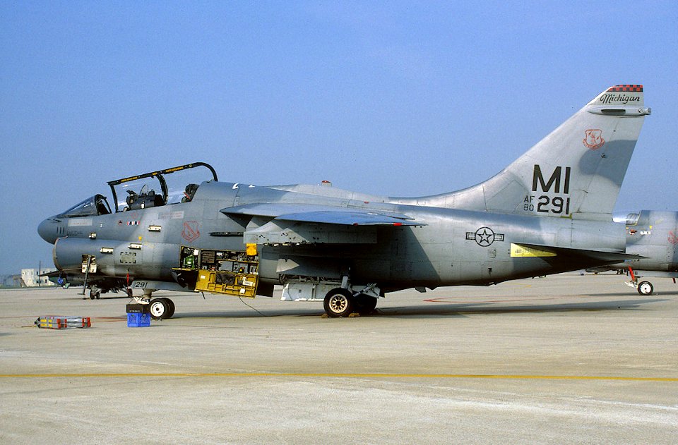 107th Tactical Fighter Squadron - A-7K Corsair II 80-0291