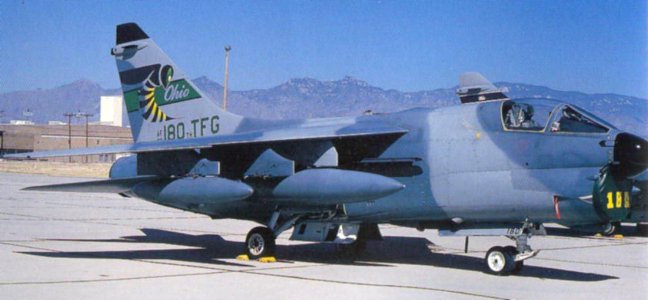 112th Tactical Fighter Squadron A-7D Corsair II 72-0180