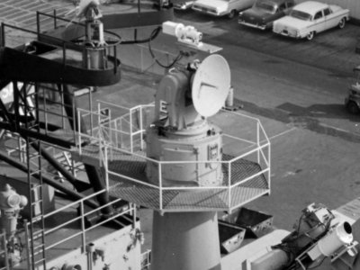 SPW-2 guidance radar aboard USS Oklahoma City (CLG-5), in October 1963 (NH 98688)