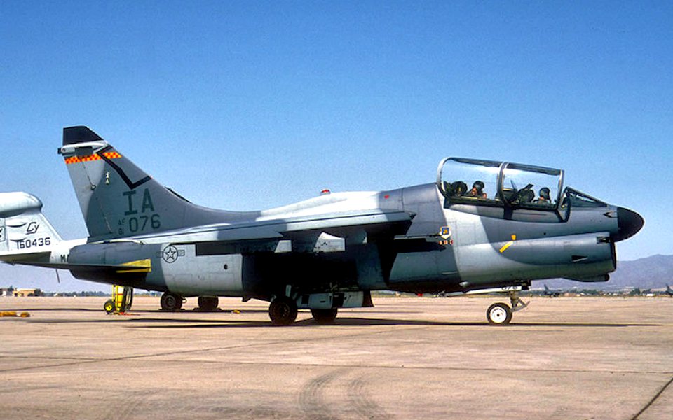124th Tactical Fighter Squadron A-7K Corsair II 81-0076