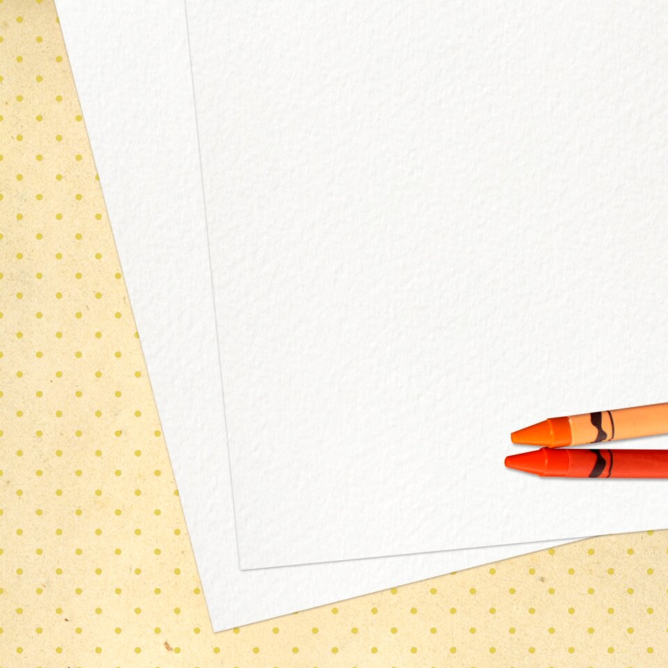 Blank empty stationery
