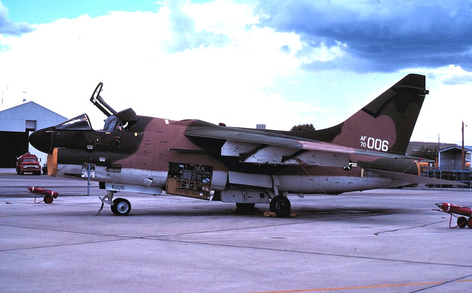 162d Tactical Fighter Squadron A-7D Corsair II 70-1006
