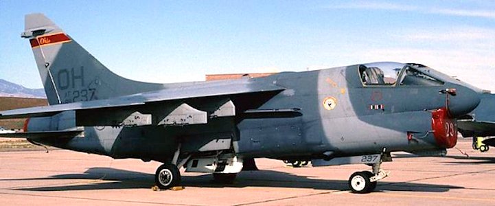162d Tactical Fighter Squadron A-7D Corsair II 69-6237