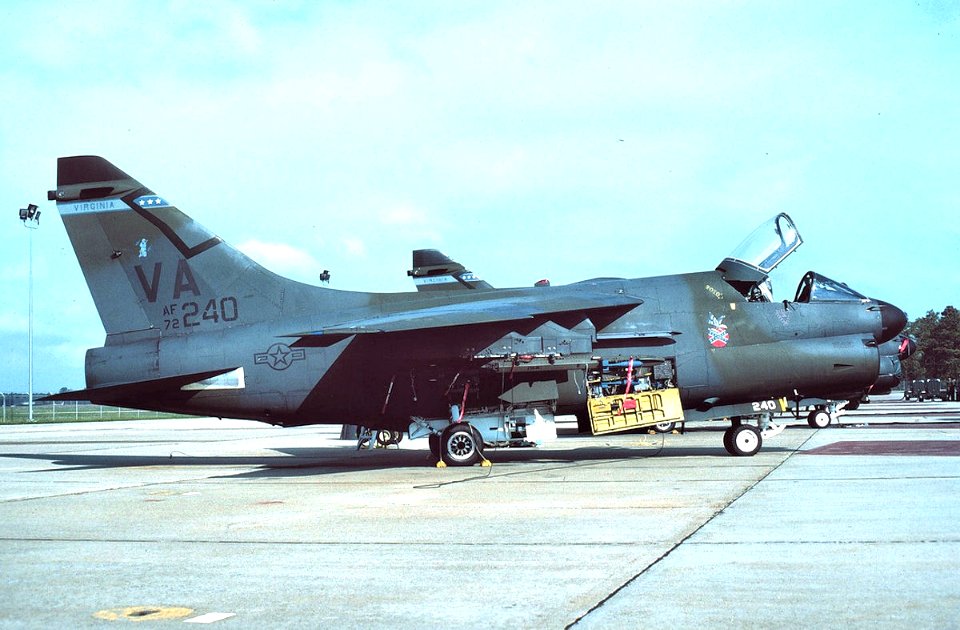 149th Tactical Fighter Squadron A-7D Corsair II 72-0240