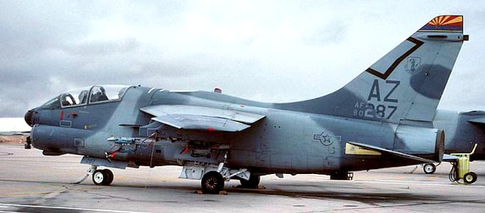 152d Tactical Fighter Squadron A-7K Corsair II 80-0287