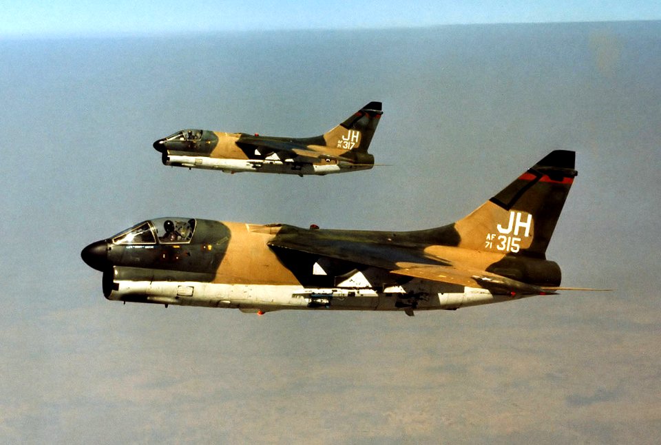 3d Tactical Fighter Squadron A-7D Corsair IIs flight