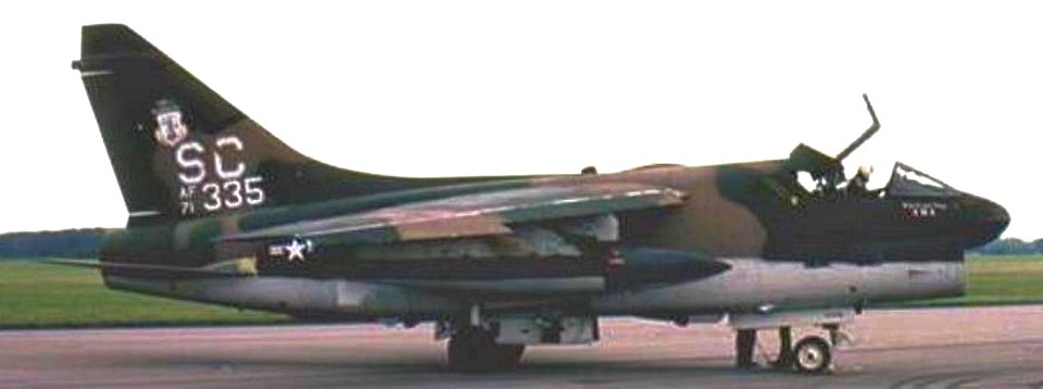 157th Tactical Fighter Squadron A-7D Corsair II 71-0335