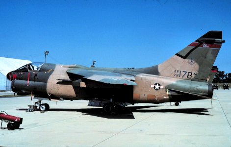 162d Tactical Fighter Squadron A-7D Corsair II 72-0178