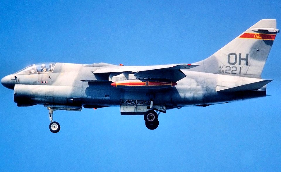 162d Tactical Fighter Squadron A-7D Corsair II 69-6221