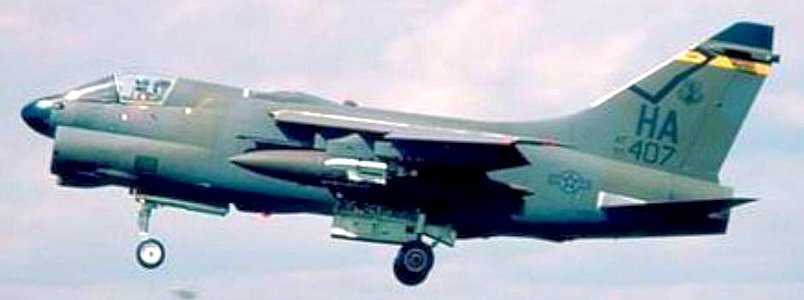 174th Tactical Fighter Squadron A-7D Corsair II 75-0407