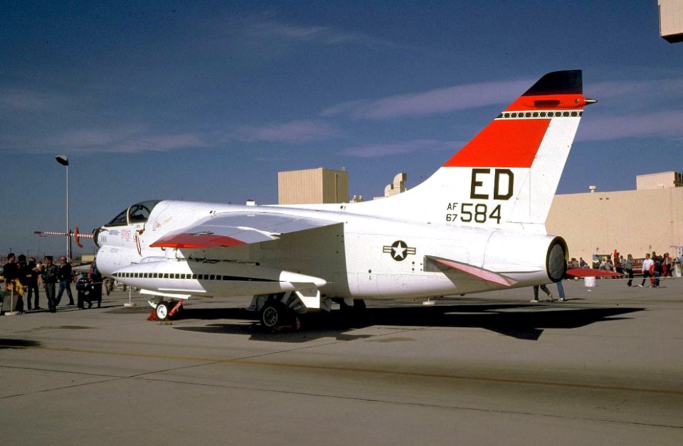 445th Flight Test Squadron YA-7D 67-14584 - Side