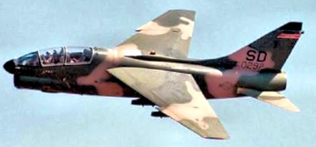 175th Tactical Fighter Squadron A-7K Corsair II 80-0292