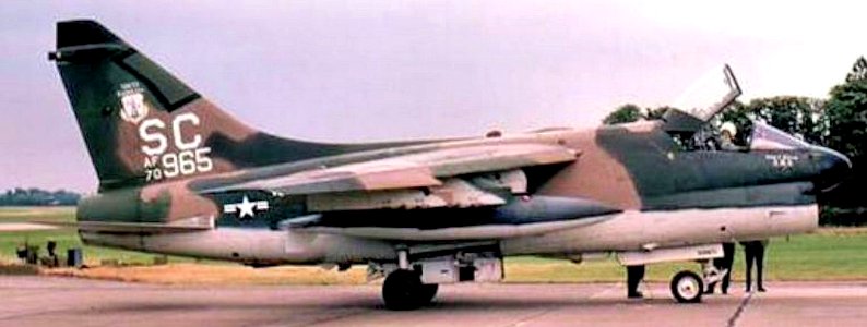 157th Tactical Fighter Squadron A-7D Corsair II 70-0965