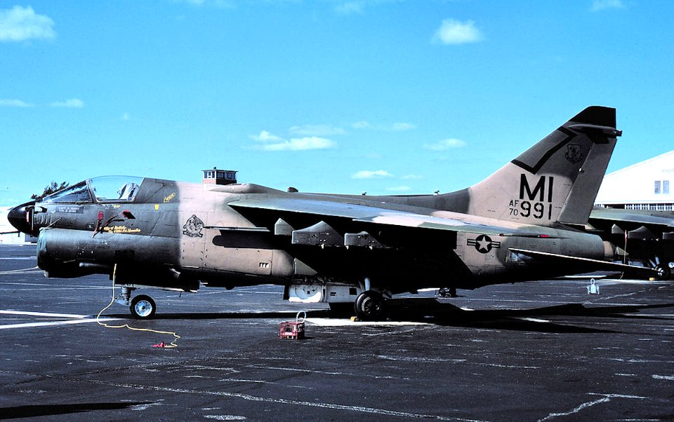 107th Tactical Fighter Squadron A-7D Corsair II 70-0991