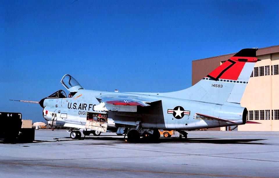 445th Flight Test Squadron YA-7D 67-14853 (Side View)