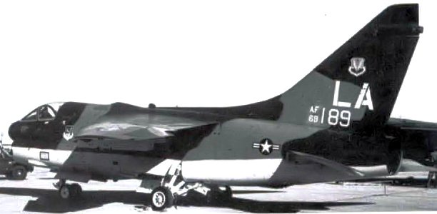310th Tactical Fighter Training Squadron A-7D Corsair II 69-6189