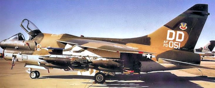 354th Tactical Fighter Squadron A-7D Corsair II 70-1051