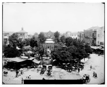 Square in city, possibly Beirut LOC matpc.07131