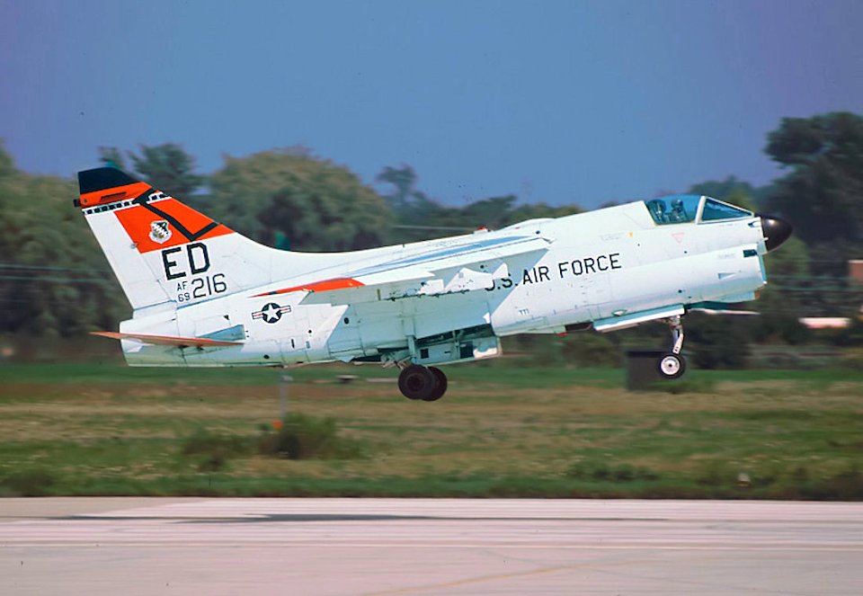 445th Flight Test Squadron A-7D Corsair II 69-6216