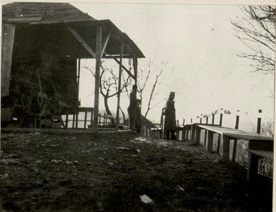 Sr. Exzellenz G.d.J von Kövess bei einem Spaziergang. Aufgenommen, am 25. Jänner 1916. (BildID 15532395)